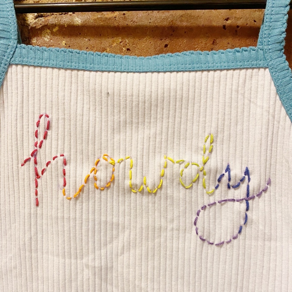 embroidered cami top